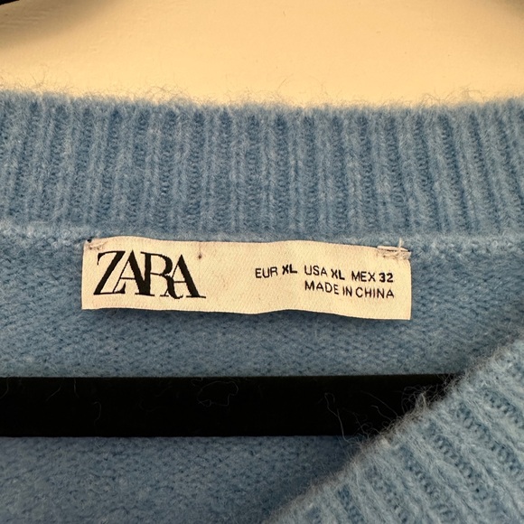 Zara Soft Sky Blue Sweater - Picture 2 of 2